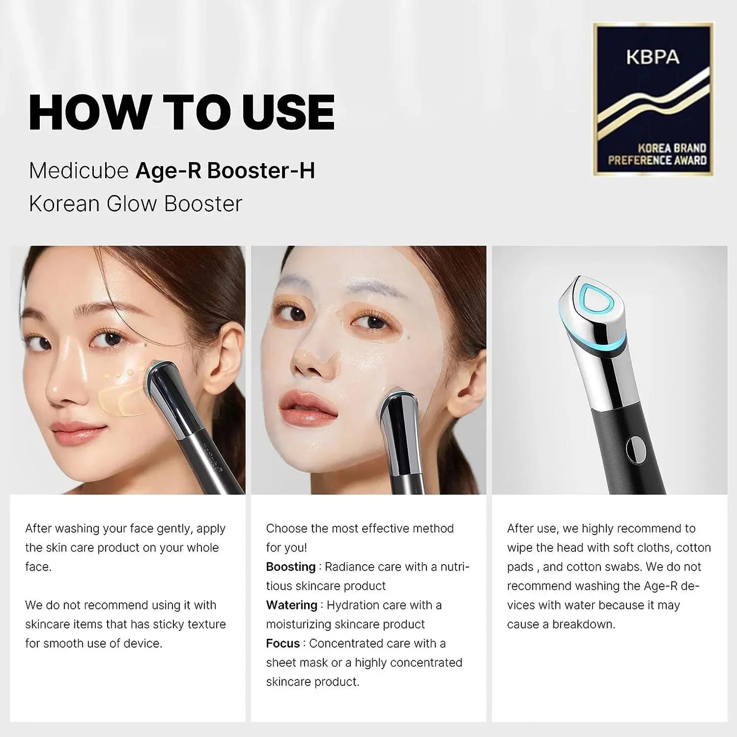 Age - R Booster Healer – Korean Facial Treatment Device for Deep Hydration, Skin Rejuvenation & Natural Glow - RELUX.STORE