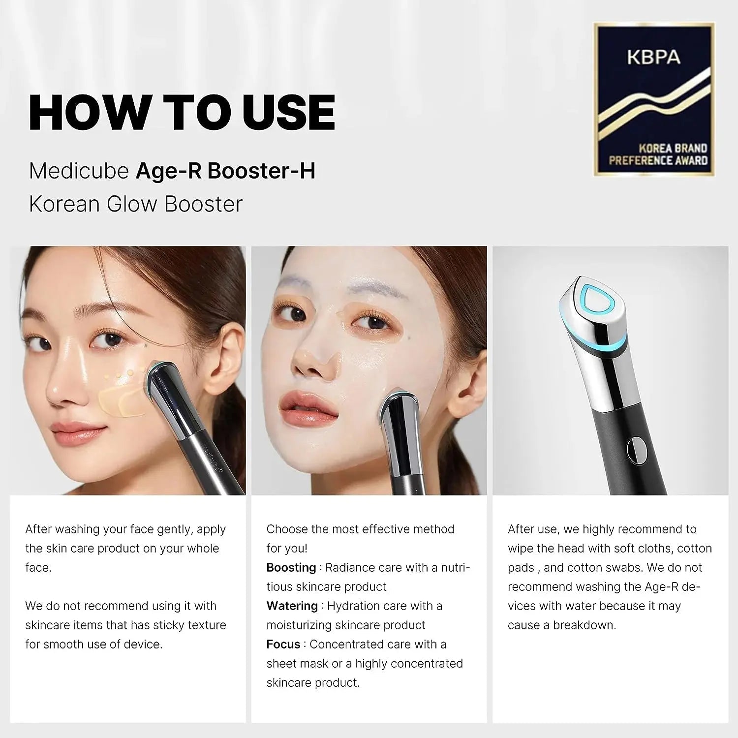 Age - R Booster Healer – Korean Facial Treatment Device for Deep Hydration, Skin Rejuvenation & Natural Glow - RELUX.STORE
