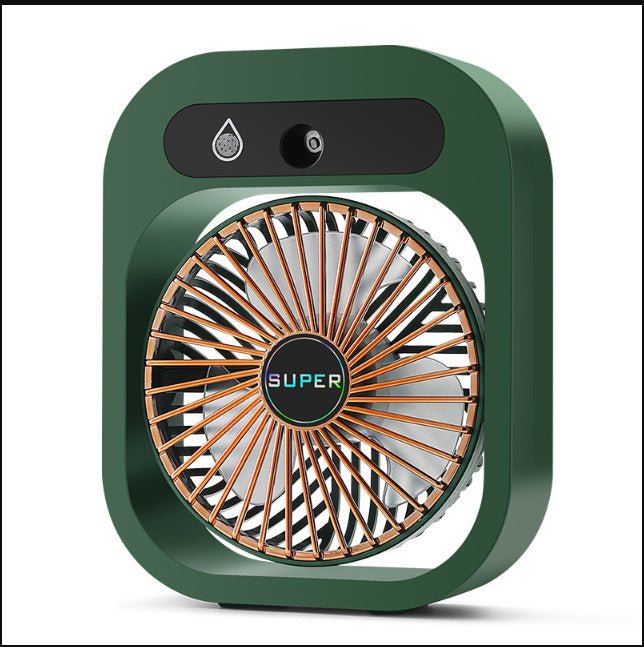 Air Conditioning Fan Desk Misting Fan Air Cooler Cooling USB Rechargeable Humidifier Portable Spray Fan With 3 Wind Speeds Mist Fan For Home - RELUX.STORE