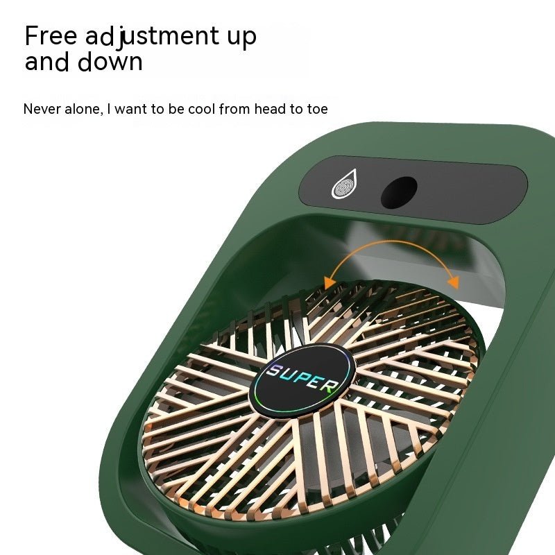 Air Conditioning Fan Desk Misting Fan Air Cooler Cooling USB Rechargeable Humidifier Portable Spray Fan With 3 Wind Speeds Mist Fan For Home - RELUX.STORE