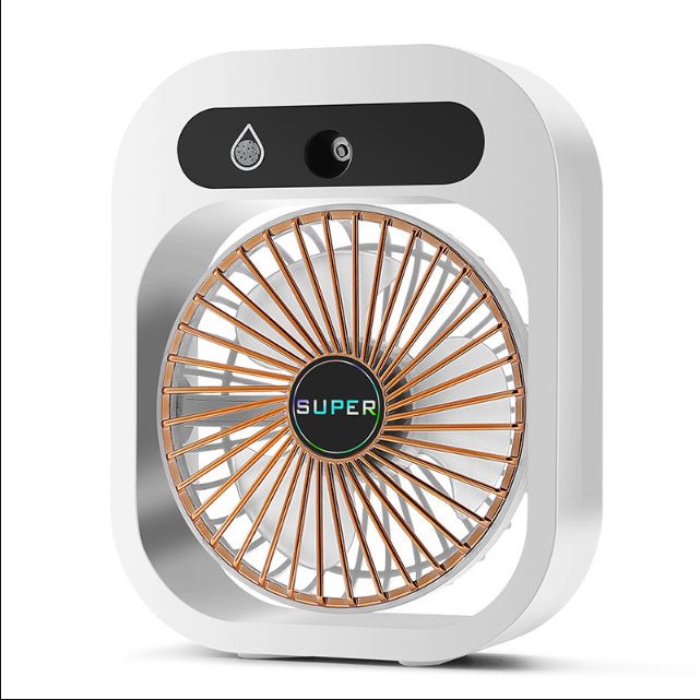 Air Conditioning Fan Desk Misting Fan Air Cooler Cooling USB Rechargeable Humidifier Portable Spray Fan With 3 Wind Speeds Mist Fan For Home - RELUX.STORE