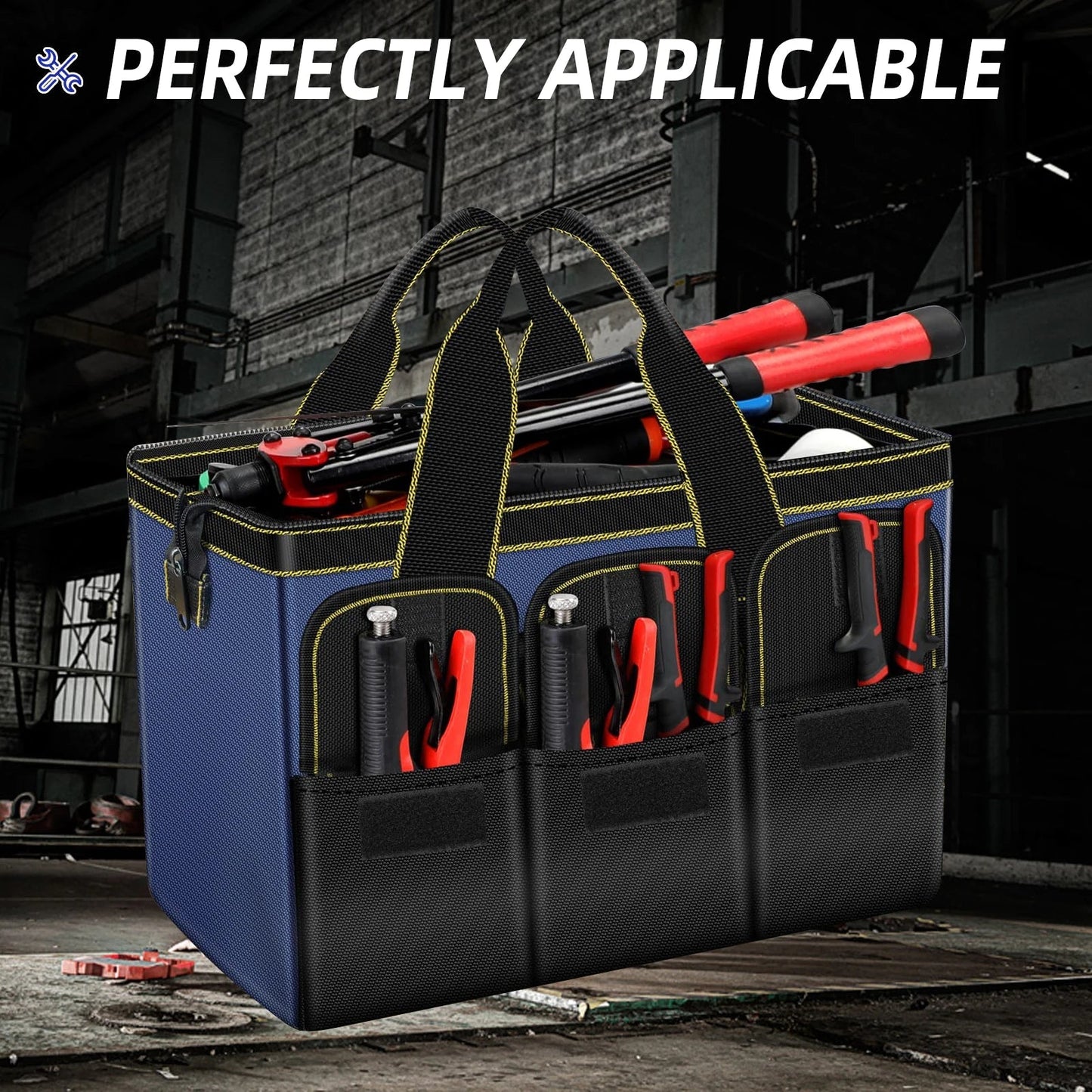 AIRAJ Multifunctional Tool Bags 1680D Oxford Cloth Electrician Bags Waterproof and Wear - Resistant High Capacity Storage Bags - RELUX.STORE