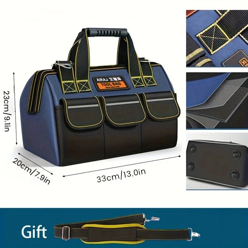 AIRAJ Multifunctional Tool Bags 1680D Oxford Cloth Electrician Bags Waterproof and Wear - Resistant High Capacity Storage Bags - RELUX.STORE