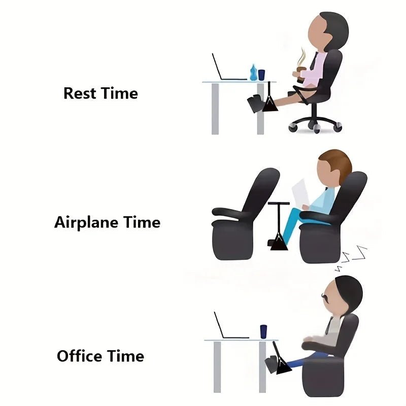 “Airplane Footrest with Adjustable Strap – Portable Hammock Leg Rest for Travel, Flights, and Comfort On - the - Go” - RELUX.STORE