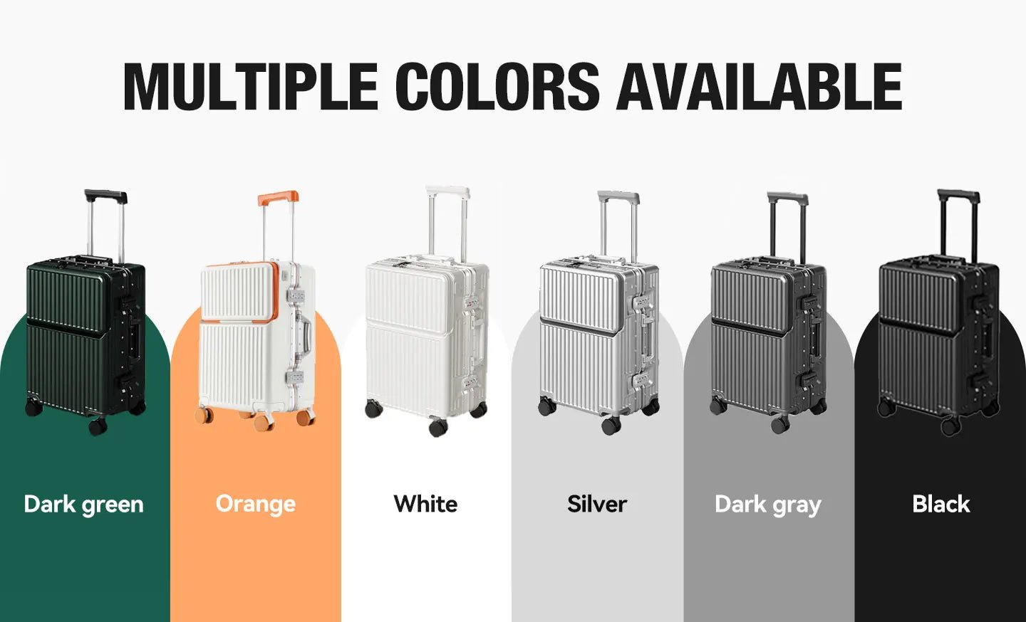 AIWEINY 2025 Aluminum Frame Suitcase PC Hard Shell Pressure - Resistant Travel Luggage, 360° Silent Swivel Wheels, with TSA Lock. - RELUX.STOREAIWEINY 2025 Aluminum Frame Suitcase PC Hard Shell Pressure - Resistant Travel Luggage, 360° Silent Swivel Wheels, with TSA Lock.