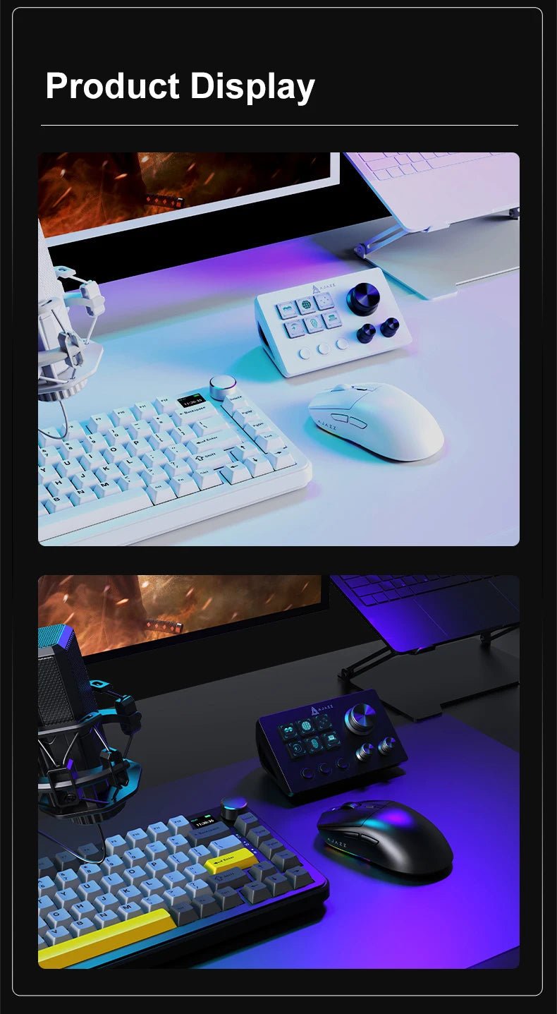Ajazz AKP03E Programmable Macro Keyboard Multifunctional Console Panel Assistente Custom Button Mini Keyboard For PC Laptop - RELUX.STORE