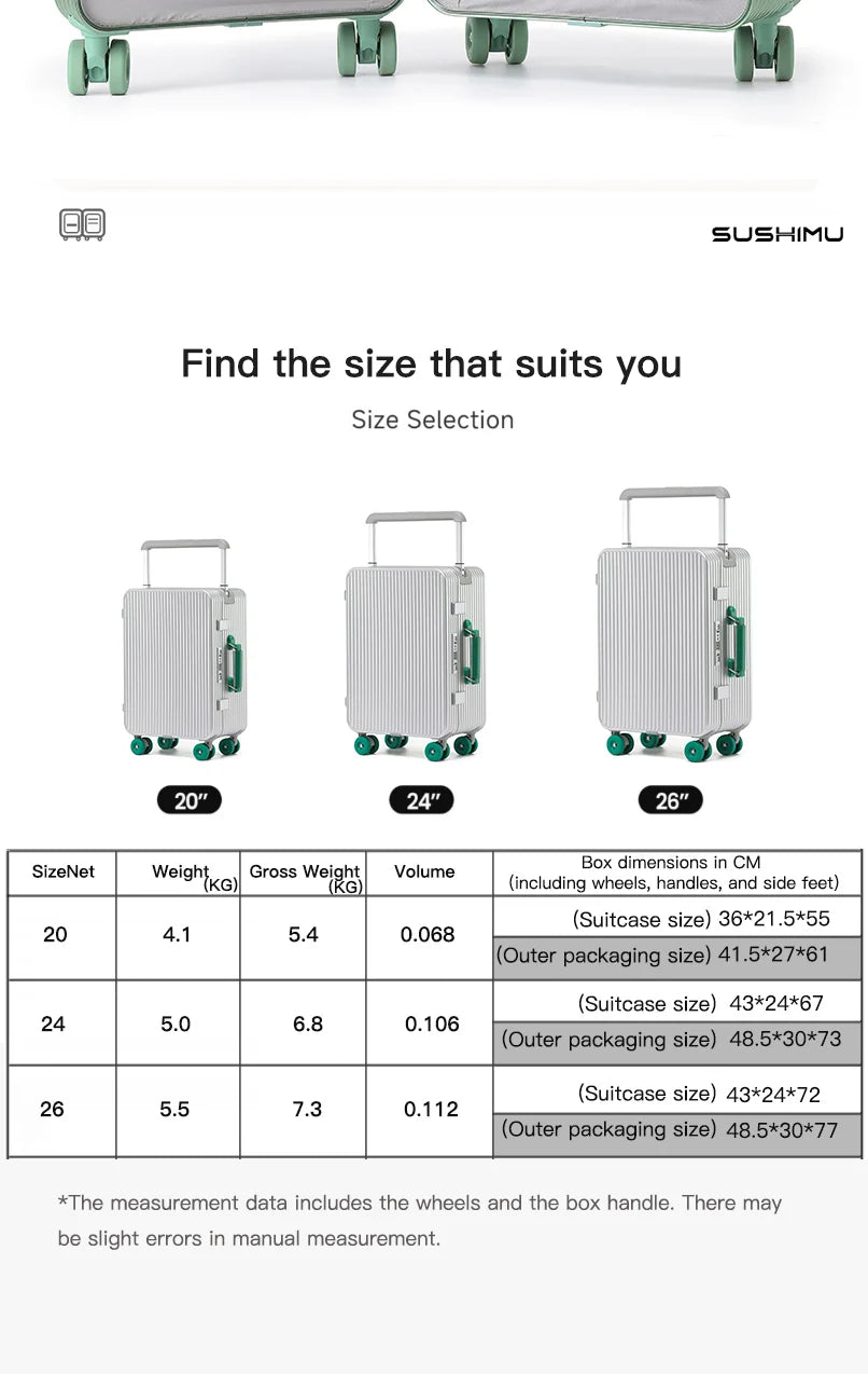 All aluminum magnesium alloy suitcase wide trolley suitcase 20 - inch boarding case 24 - inch metal trolley case password bag - RELUX.STOREAll aluminum magnesium alloy suitcase wide trolley suitcase 20 - inch boarding case 24 - inch metal trolley case password bag