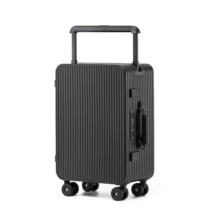 All aluminum magnesium alloy suitcase wide trolley suitcase 20 - inch boarding case 24 - inch metal trolley case password bag - RELUX.STOREAll aluminum magnesium alloy suitcase wide trolley suitcase 20 - inch boarding case 24 - inch metal trolley case password bag