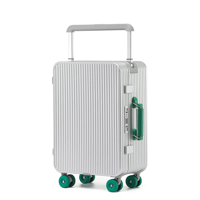 All aluminum magnesium alloy suitcase wide trolley suitcase 20 - inch boarding case 24 - inch metal trolley case password bag - RELUX.STOREAll aluminum magnesium alloy suitcase wide trolley suitcase 20 - inch boarding case 24 - inch metal trolley case password bag