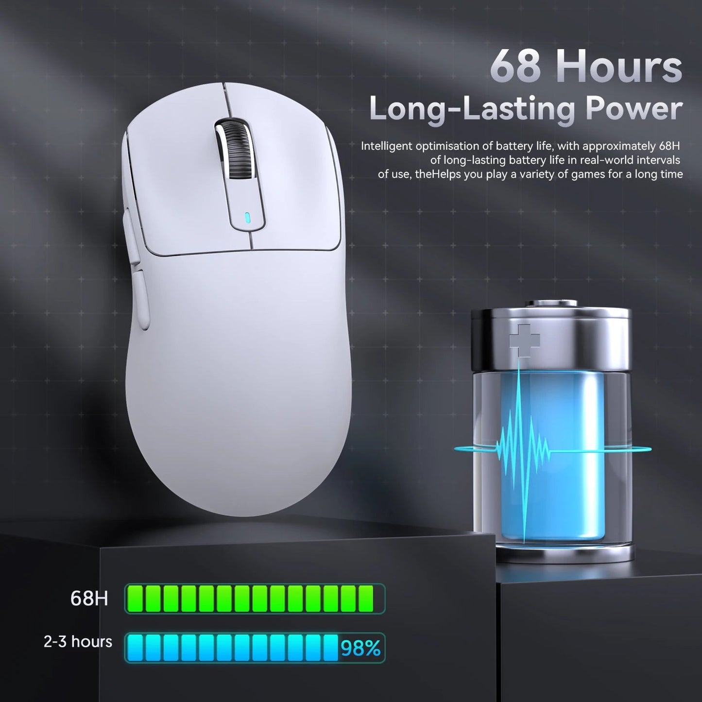 Attack Shark X3Pro X3 Wireless Mouse Lightweight PAW3395 26000dpi Tri - Mode Connection Macro Gaming Mouse for Win/Xbox/PS/Mac - RELUX.STORE