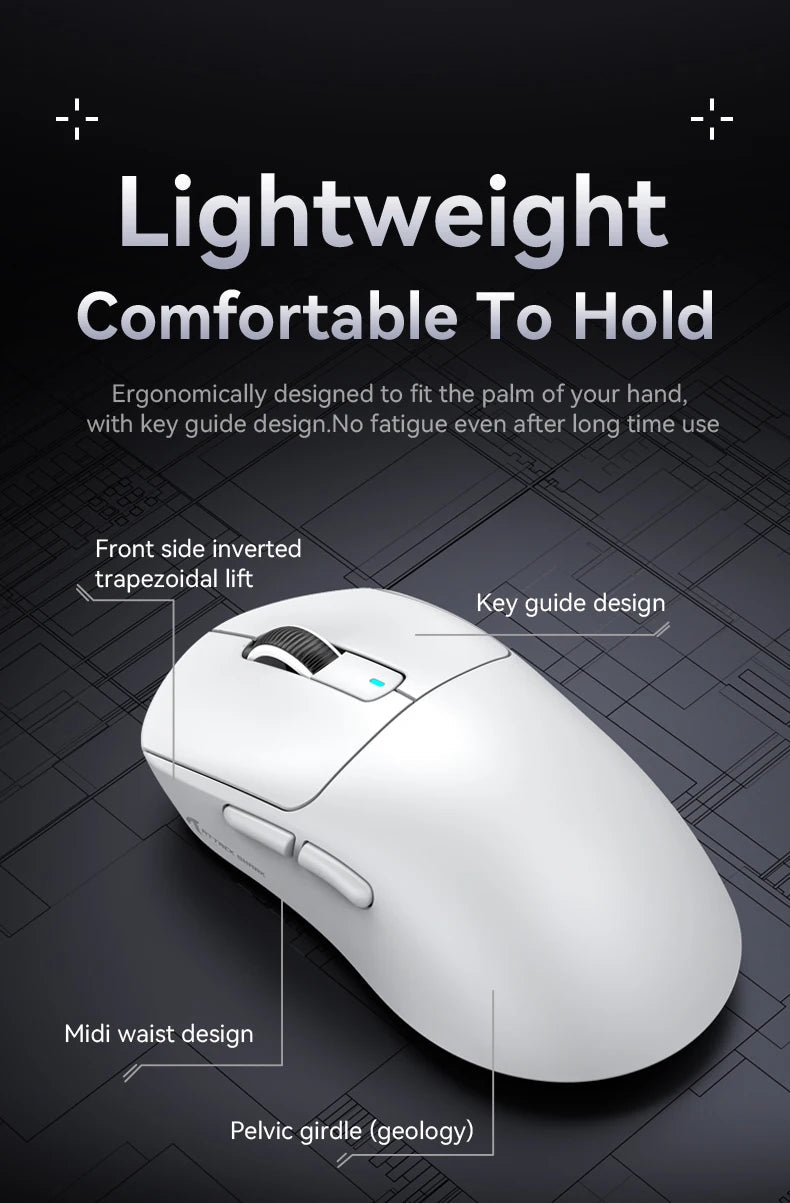 Attack Shark X3Pro X3 Wireless Mouse Lightweight PAW3395 26000dpi Tri - Mode Connection Macro Gaming Mouse for Win/Xbox/PS/Mac - RELUX.STORE