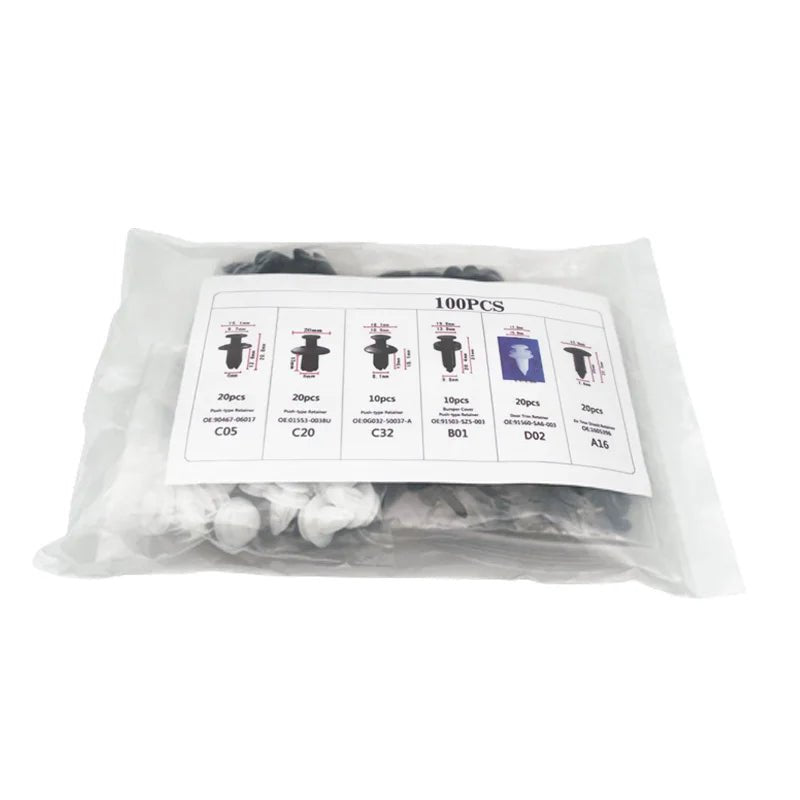 Auto Fastener Clip Mixed Car Body Push Retainer Pin Rivet Bumper Door Trim Panel Fastener Kit Car Clips Box or Bag packaging - RELUX.STORE