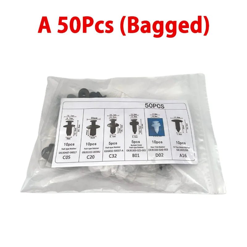 Auto Fastener Clip Mixed Car Body Push Retainer Pin Rivet Bumper Door Trim Panel Fastener Kit Car Clips Box or Bag packaging - RELUX.STORE
