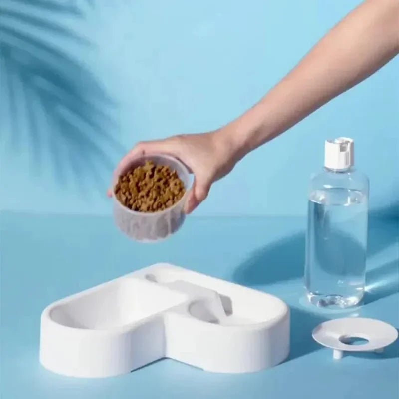“Automatic Pet Water & Food Bowl – Multi - Functional Cat & Dog Feeding and Drinking Station, Moisture - Proof Dual - Use Bowl” - RELUX.STORE