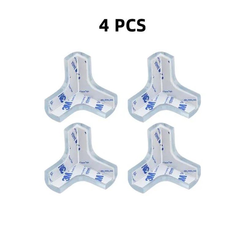“Baby Safety Corner Protectors – 4/8/12pcs Transparent Silicone Table Edge Guards | Child Anti - Collision Corner Cushions for Furniture Protection” - RELUX.STORE