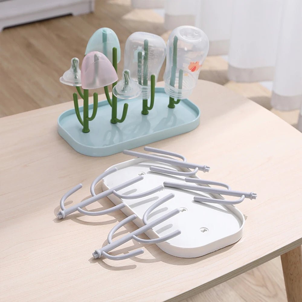 Baby Tree - shaped Milk Bottle Drain Rack, Dust - proof Milk Bottle Holder, Cup Drain Rack Easter Gift - RELUX.STOREBaby Tree - shaped Milk Bottle Drain Rack, Dust - proof Milk Bottle Holder, Cup Drain Rack Easter Gift