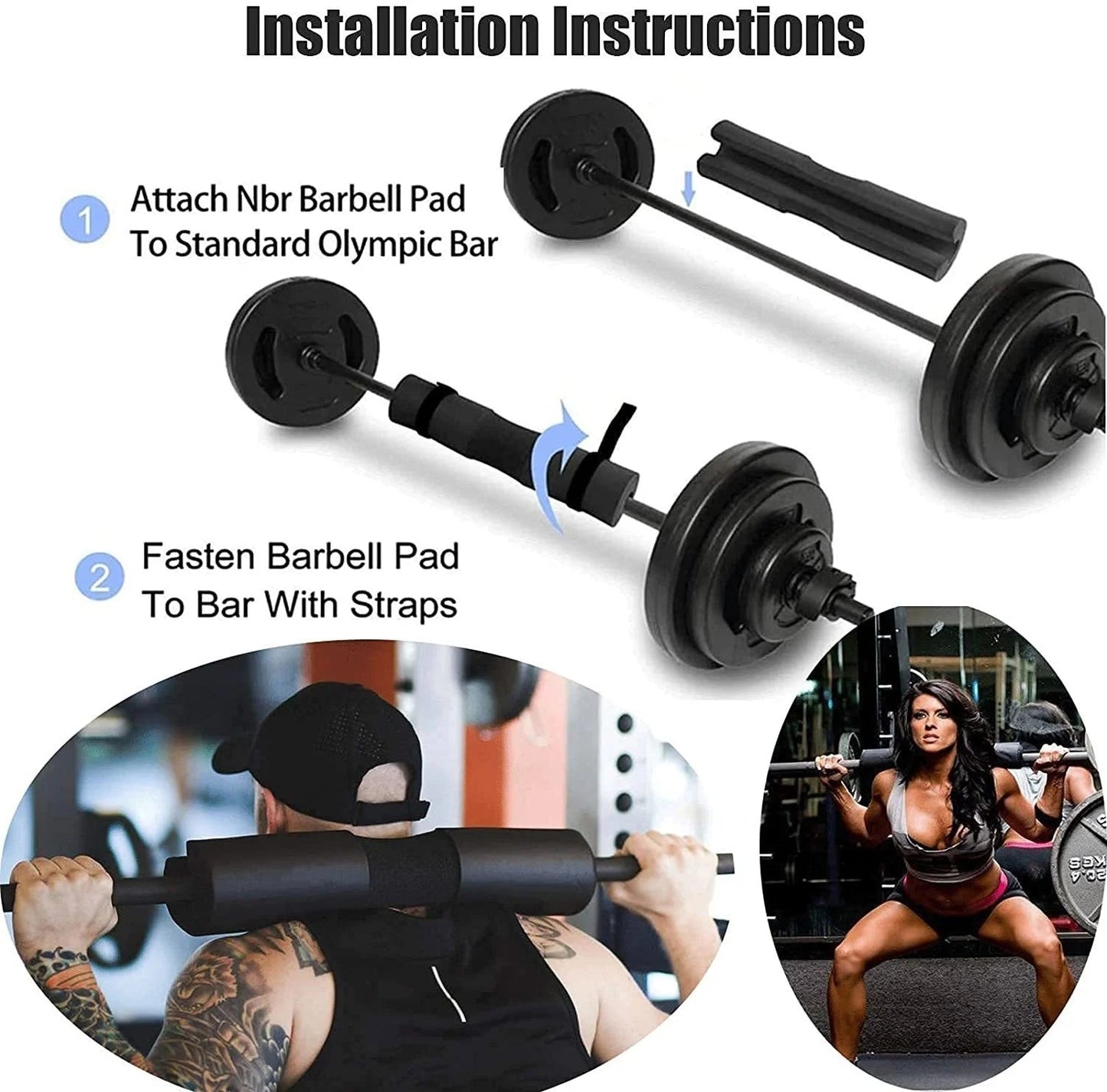 "Barbell Shoulder Pads – Thickened Non - Slip Gym & Weightlifting Squat Pad for Neck & Shoulder Protection by Relux.Store" - RELUX.STORE