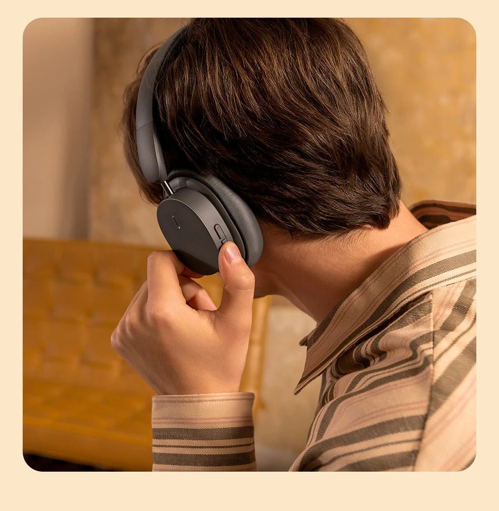 Baseus Bowie D05 Wireless Headphones – 3D Spatial Audio, Bluetooth 5.3, 40mm Drivers, Foldable Over - Ear Headset with 70H Playback - RELUX.STORE