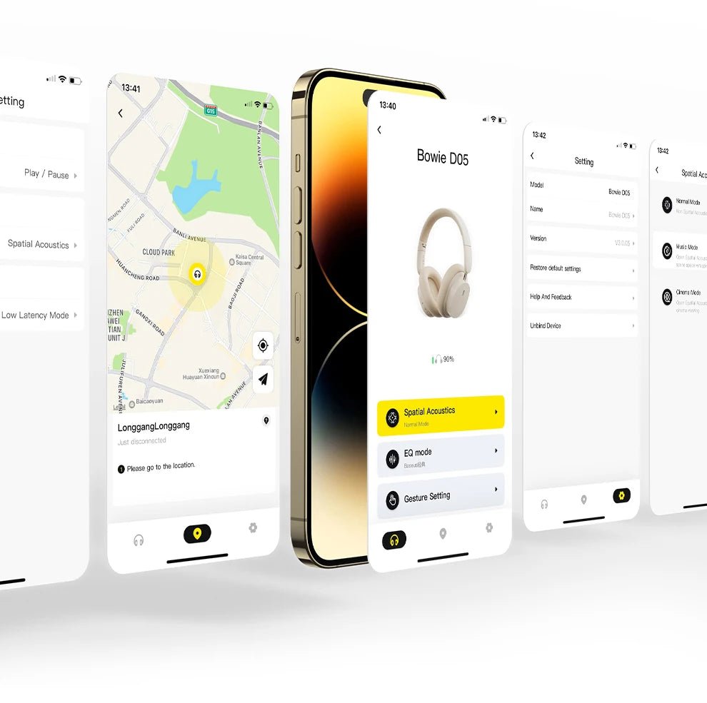 Baseus Bowie D05 Wireless Headphones – 3D Spatial Audio, Bluetooth 5.3, 40mm Drivers, Foldable Over - Ear Headset with 70H Playback - RELUX.STORE