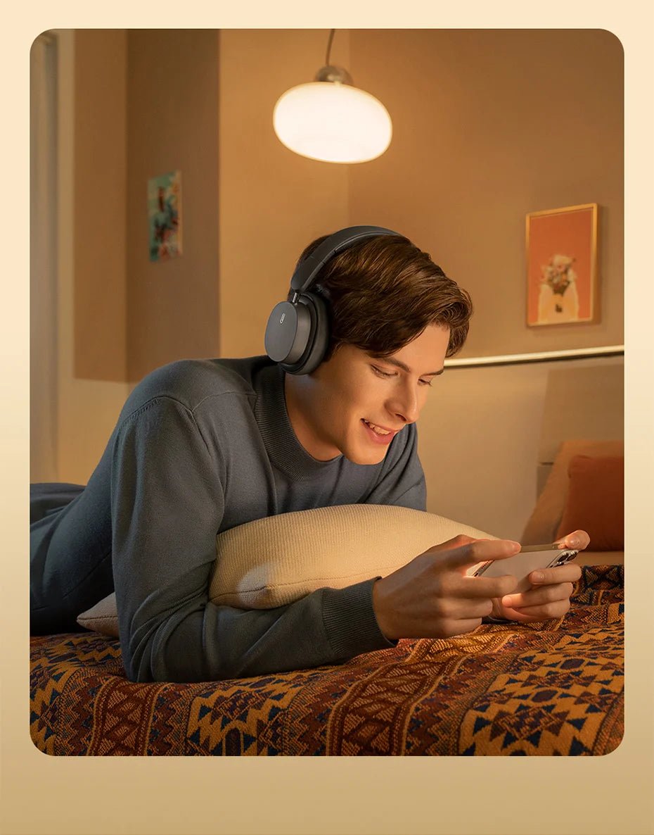 Baseus Bowie D05 Wireless Headphones – 3D Spatial Audio, Bluetooth 5.3, 40mm Drivers, Foldable Over - Ear Headset with 70H Playback - RELUX.STORE