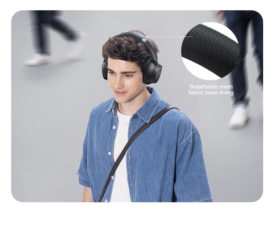 "Baseus EH10 ANC Wireless Headphones – 45dB Adaptive Hybrid Noise Cancelling, Hi - Res LDAC, Bluetooth 6.0, 80H Playtime" - RELUX.STORE