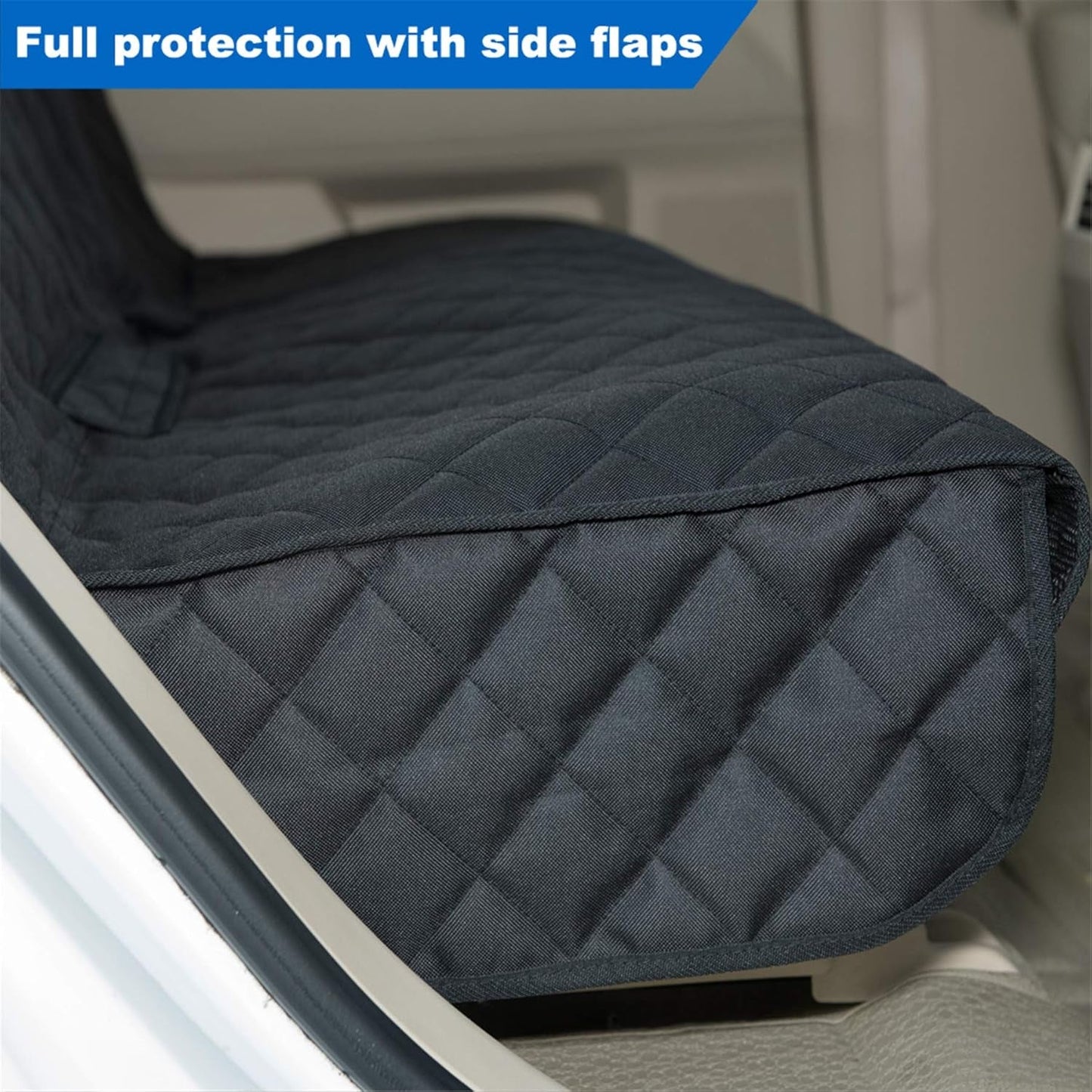 Bench Car Seat Cover Protector – Waterproof, Heavy - Duty, Nonslip Pet Car Seat Cover for Dogs, Universal Fit for Cars, Trucks & SUVs (Black) - RELUX.STORE