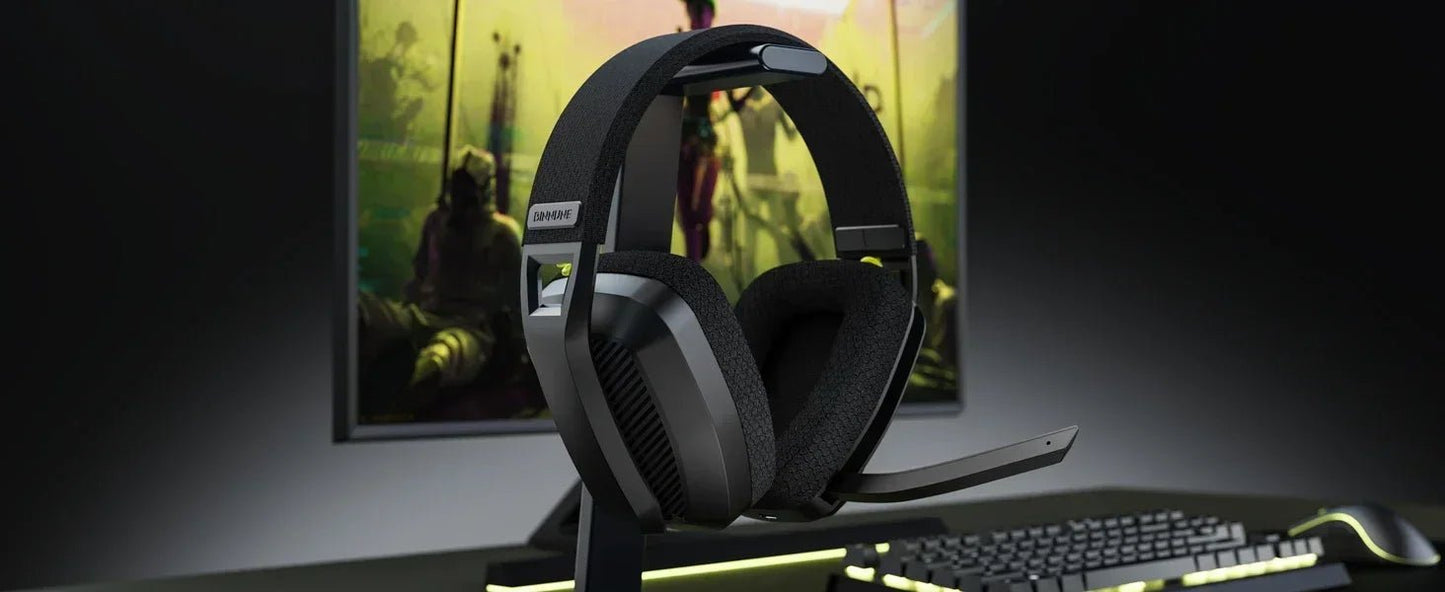BINNUNE BW06 2.4GHz Wireless Gaming Headset – Bluetooth Headphones with Mic for PS5, PS4, PC & Mac - RELUX.STORE