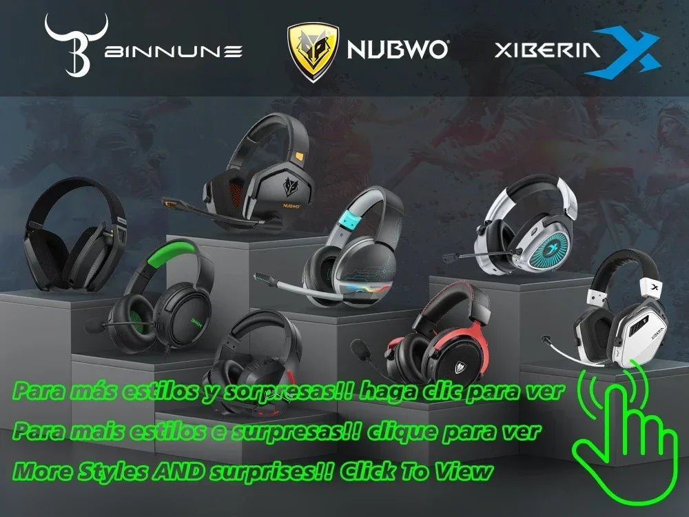 BINNUNE BW06 2.4GHz Wireless Gaming Headset – Bluetooth Headphones with Mic for PS5, PS4, PC & Mac - RELUX.STORE