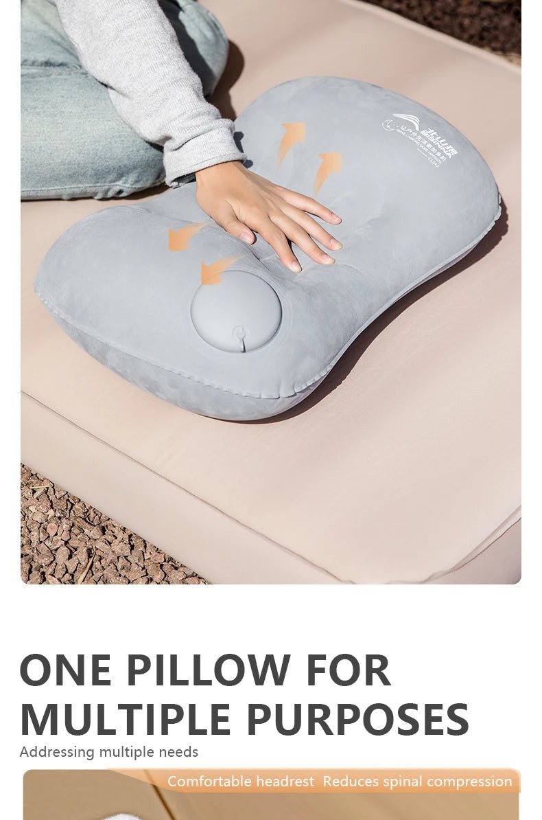 “BISINNA Inflatable Camping Pillow – Ultralight Travel & Hiking Air Pillow for Neck & Lumbar Support, Portable Outdoor Sleeping Cushion” - RELUX.STORE