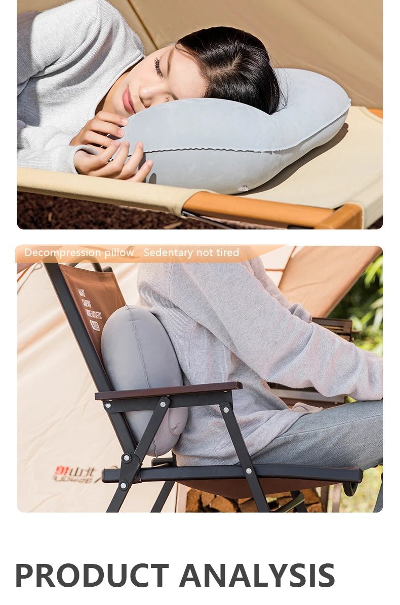 “BISINNA Inflatable Camping Pillow – Ultralight Travel & Hiking Air Pillow for Neck & Lumbar Support, Portable Outdoor Sleeping Cushion” - RELUX.STORE