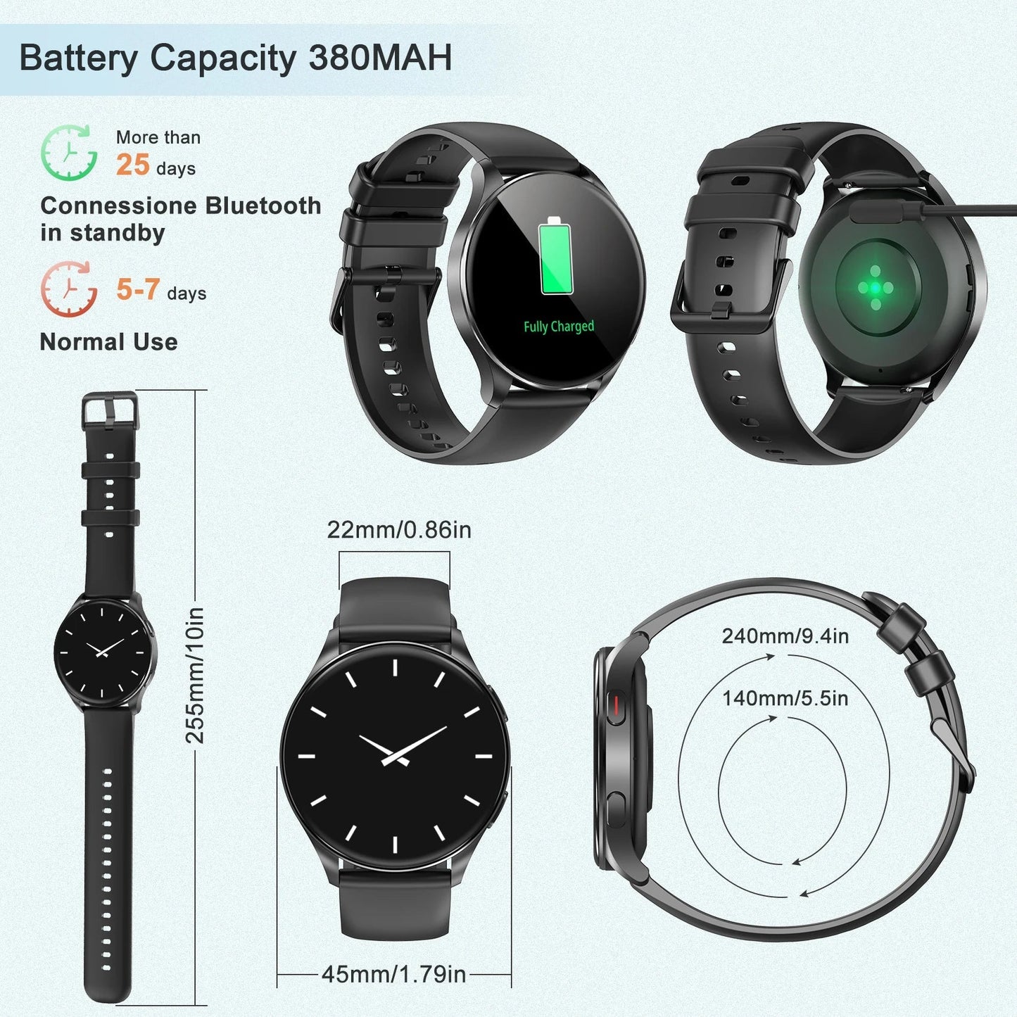Blackview X20 Smart Watch with Health Monitoring Fitness Tracking 1.43” HD AMOLED Screen Bluetooth Watches for Men Women Gifts - RELUX.STORE