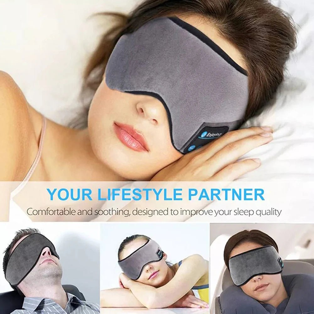 “Bluetooth Earphones Headband – Wireless Sports & Sleep Headset, Elastic Music Eye Mask, Comfortable Bluetooth Headphones for Running, Gym & Sleeping” - RELUX.STORE