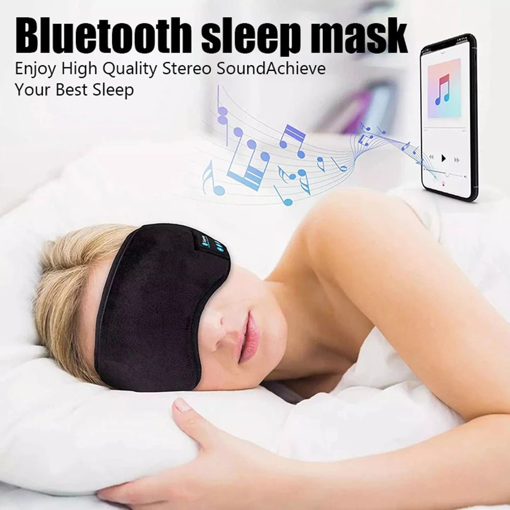 “Bluetooth Earphones Headband – Wireless Sports & Sleep Headset, Elastic Music Eye Mask, Comfortable Bluetooth Headphones for Running, Gym & Sleeping” - RELUX.STORE