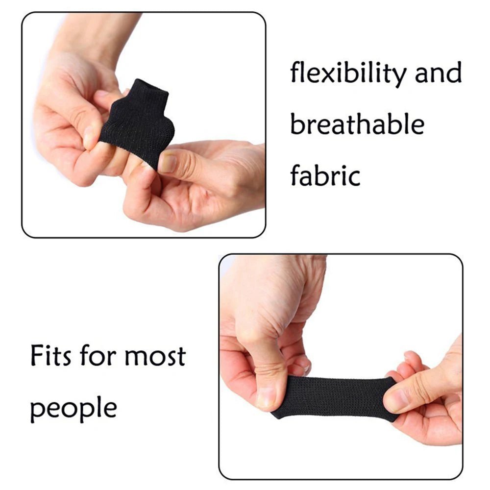 "BraceTop 10pcs Stretchy Sports Finger Sleeves – Arthritis & Finger Support Guards for Basketball, Volleyball & Outdoor Activities by Relux.Store" - RELUX.STORE