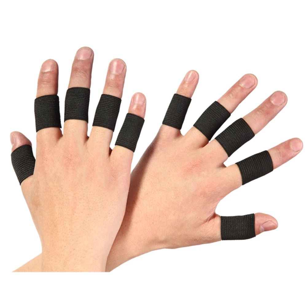 "BraceTop 10pcs Stretchy Sports Finger Sleeves – Arthritis & Finger Support Guards for Basketball, Volleyball & Outdoor Activities by Relux.Store" - RELUX.STORE