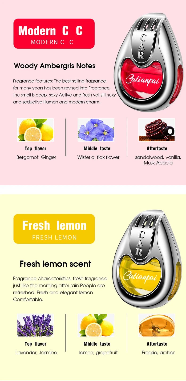 "Car Air Freshener Fragrance – Creative Vent Diffuser Pendant, Long - Lasting Aromatherapy Scent for Auto Interiors" - RELUX.STORE
