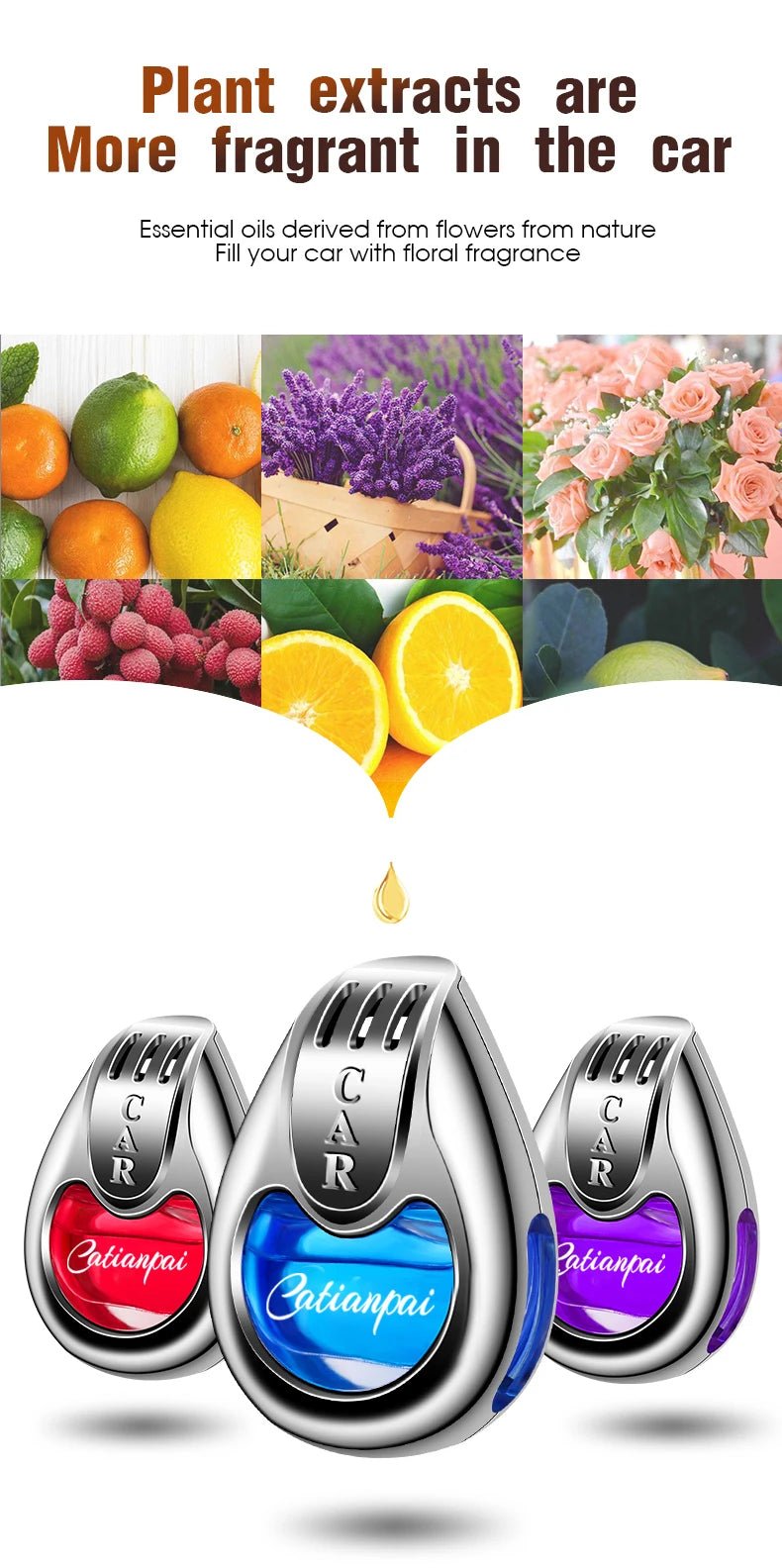 "Car Air Freshener Fragrance – Creative Vent Diffuser Pendant, Long - Lasting Aromatherapy Scent for Auto Interiors" - RELUX.STORE