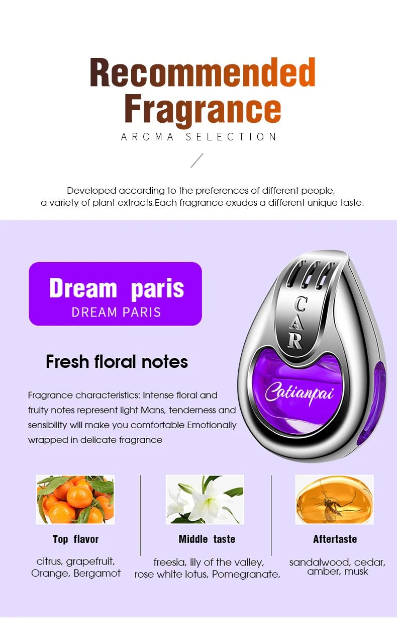 "Car Air Freshener Fragrance – Creative Vent Diffuser Pendant, Long - Lasting Aromatherapy Scent for Auto Interiors" - RELUX.STORE