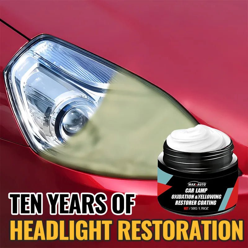 "Car Headlight Restoration Polishing Kit – Scratch Remover & Oxidation Cleaner Paste for Headlamp Repair | Clear Lens Restoration Tool" - RELUX.STORE