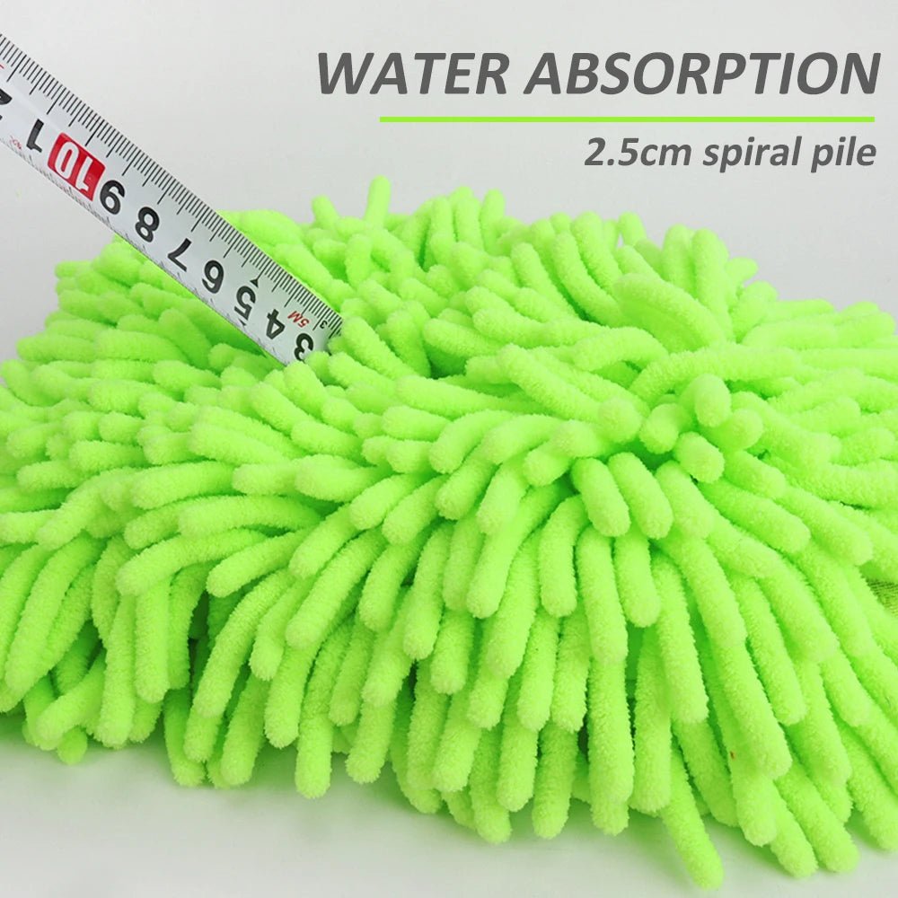 "Car Wash Gloves – Chenille Plush Double - Sided Cleaning Gloves for Car Detailing, Thickened Auto Cleaning Tool" - RELUX.STORE