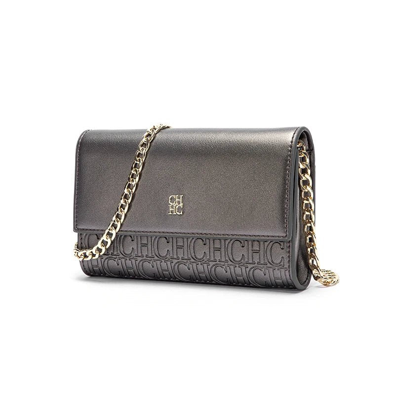 CHCH Women's Shoulder Bag New Magnetic Flip Chain Bag Brown Small Square Bag Wallet - RELUX.STORE
