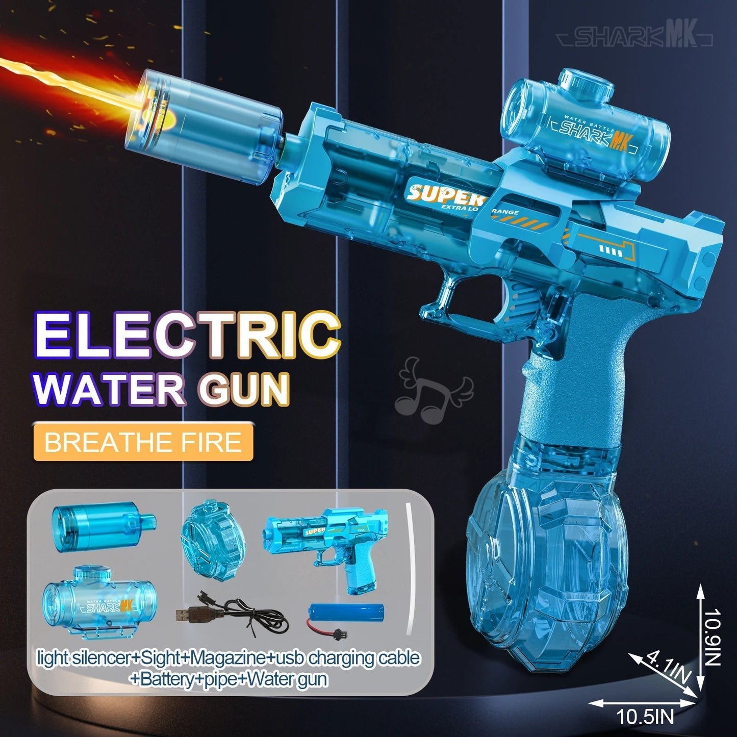 “Children’s High - Pressure Electric Water Gun – Automatic Outdoor Pool & Beach Toy for Kids, Summer Water Fight Games & Gifts” - RELUX.STORE
