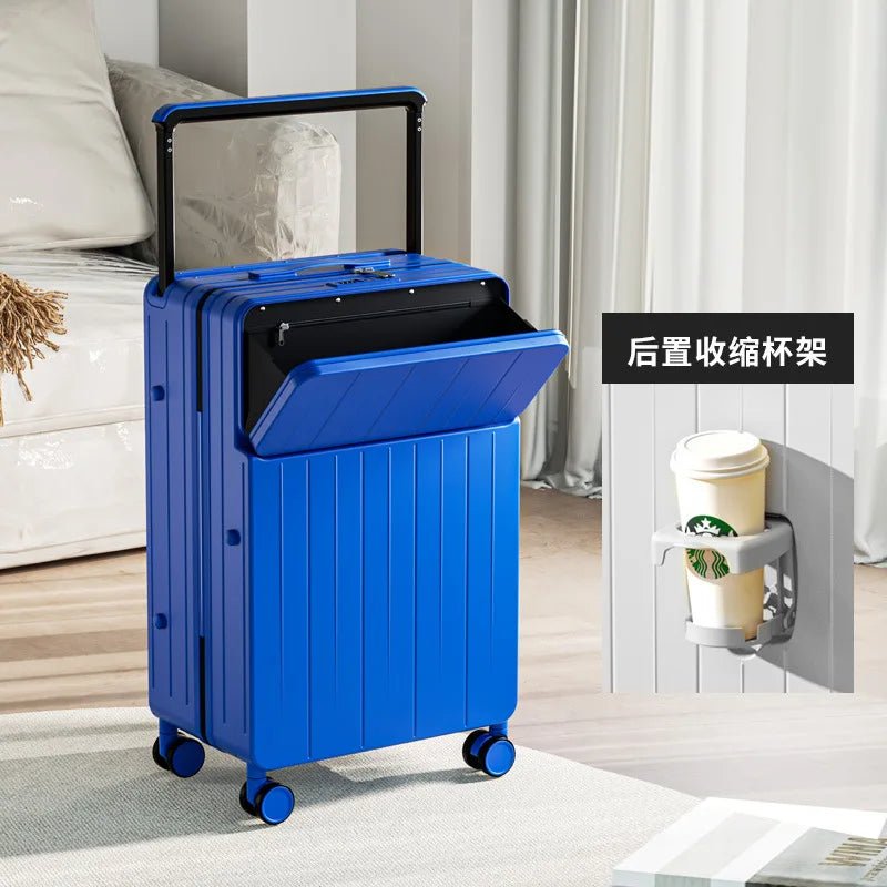 COLENARA 20"22"24"26 Inch Suitcase Box New Universal Multifunctional Front Open Trolley Case Boarding Box Large Capacity Luggage - RELUX.STORECOLENARA 20"22"24"26 Inch Suitcase Box New Universal Multifunctional Front Open Trolley Case Boarding Box Large Capacity Luggage