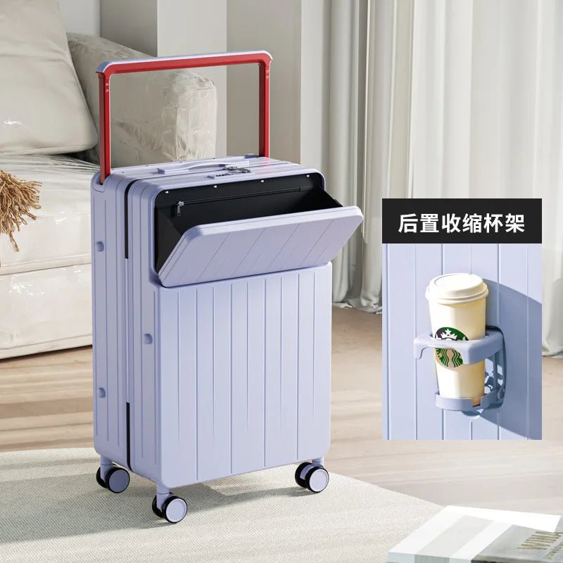 COLENARA 20"22"24"26 Inch Suitcase Box New Universal Multifunctional Front Open Trolley Case Boarding Box Large Capacity Luggage - RELUX.STORECOLENARA 20"22"24"26 Inch Suitcase Box New Universal Multifunctional Front Open Trolley Case Boarding Box Large Capacity Luggage