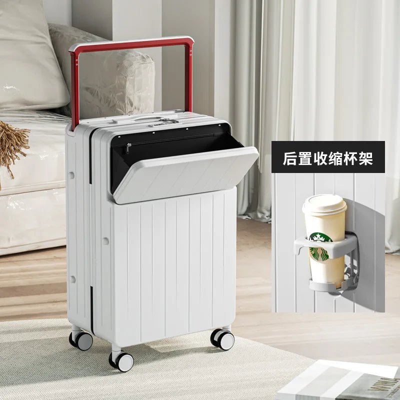 COLENARA 20"22"24"26 Inch Suitcase Box New Universal Multifunctional Front Open Trolley Case Boarding Box Large Capacity Luggage - RELUX.STORECOLENARA 20"22"24"26 Inch Suitcase Box New Universal Multifunctional Front Open Trolley Case Boarding Box Large Capacity Luggage