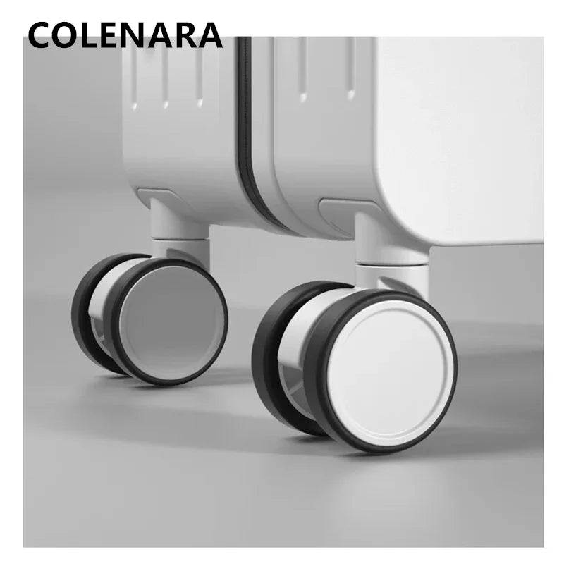 COLENARA 20"22"24"26 Inch Suitcase Box New Universal Multifunctional Front Open Trolley Case Boarding Box Large Capacity Luggage - RELUX.STORECOLENARA 20"22"24"26 Inch Suitcase Box New Universal Multifunctional Front Open Trolley Case Boarding Box Large Capacity Luggage
