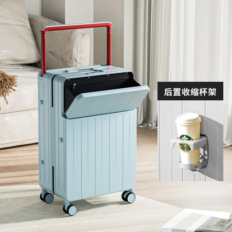 COLENARA 20"22"24"26 Inch Suitcase Box New Universal Multifunctional Front Open Trolley Case Boarding Box Large Capacity Luggage - RELUX.STORECOLENARA 20"22"24"26 Inch Suitcase Box New Universal Multifunctional Front Open Trolley Case Boarding Box Large Capacity Luggage