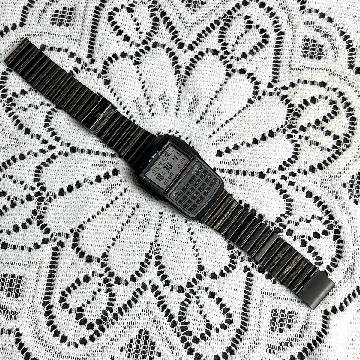 Computer Style Stainless Steel Strap Watch Men's Calculator Watch Multifunctional Led Watch Plastic Case Men's Watch Top Luxury - RELUX.STORE