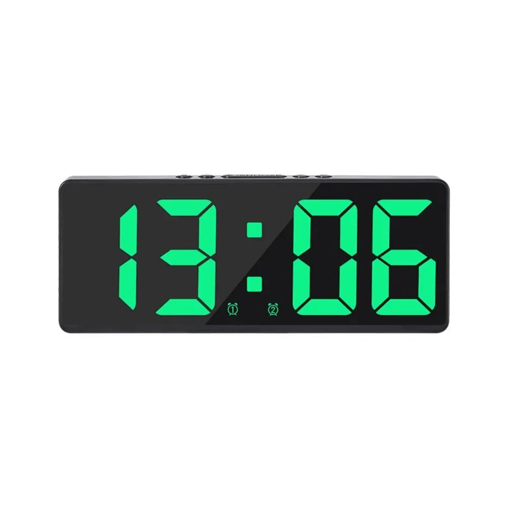 Creative Number Clock Color Nightlight Temperature Calendar Alarm Clock LED Large Number Electronic Clock Backlight Home Decor - RELUX.STORE