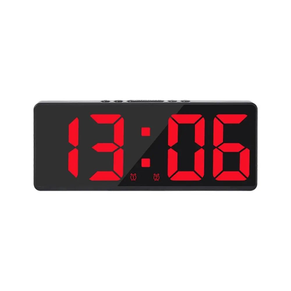 Creative Number Clock Color Nightlight Temperature Calendar Alarm Clock LED Large Number Electronic Clock Backlight Home Decor - RELUX.STORE